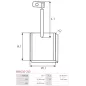 Charbon/balais de démarreur pour BOSCH 0001108210, F000AL0110, F002G20326, F002G20348