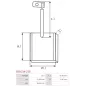 Charbon/balais de démarreur pour BOSCH 0001115051, 0001115052, 0001115068, 0001115069