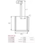 Charbon/balais de démarreur pour BOSCH 0001107013, 0001107014, 0001107015, 0001107016, 0001107017