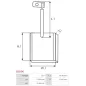 Charbon/balais de démarreur pour BOSCH 0001359022, 0001359023, 0001359024, 0001359025