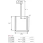 Charbon/balais de démarreur pour MAGNETI MARELLI 63222031, 63222034, 63222035, 63222036