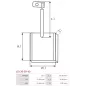 Charbon/balais de démarreur pour MAGNETI MARELLI 63102004, 63102007, 63102008, 63103002, 63113002