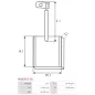 Charbon/balais de démarreur pour MAGNETI MARELLI