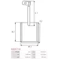 Charbon/balais de démarreur pour MAGNETI MARELLI 63217147, 63217173, 63217182, 63217401