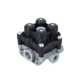 Valve de protection 4 circuits, M16 x 1,5, M22 x 1,5, max. 13 bar, Po21: 7.5 bar, Po22: 7.5 bar, Po23: 7.5 bar, Po24: 7.5 bar