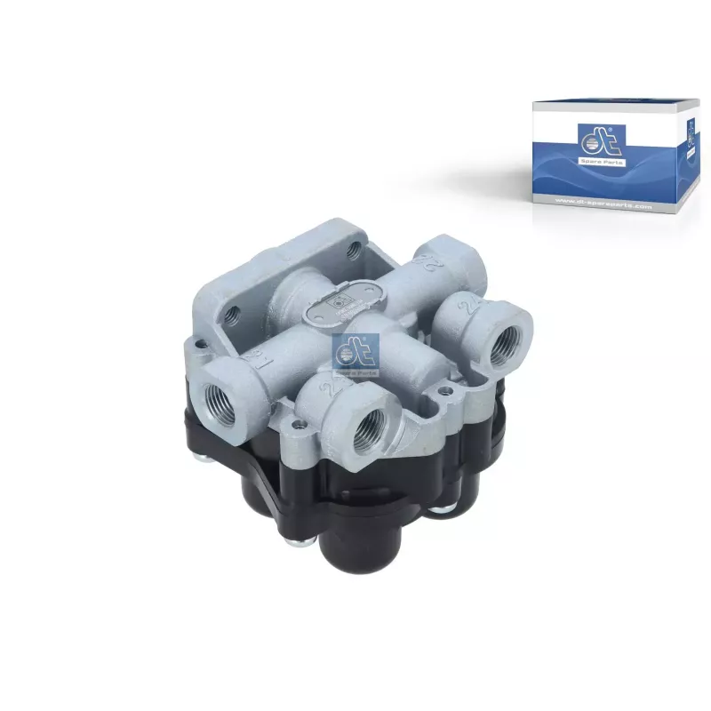 Valve de protection 4 circuits, M16 x 1,5, M22 x 1,5, max. 13 bar, Po21: 7.5 bar, Po22: 7.5 bar, Po23: 7.5 bar, Po24: 7.5 bar