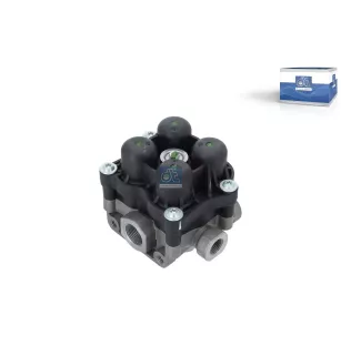 Valve de protection 4 circuits, M16 x 1,5, M22 x 1,5, max. 13 bar, Po21: 7.5 bar, Po22: 7.5 bar, Po23: 7.5 bar, Po24: 7.5 bar