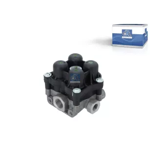 Valve de protection 4 circuits, M16 x 1,5, M22 x 1,5, max. 13 bar, Po21: 6.6 bar, Po22: 6.6 bar, Po23: 6.6 bar, Po24: 6.6 bar