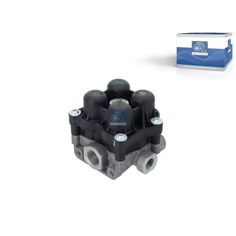 Valve de protection 4 circuits, M16 x 1,5, M22 x 1,5, max. 13 bar, Po21: 6.6 bar, Po22: 6.6 bar, Po23: 6.6 bar, Po24: 6.6 bar