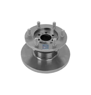 Disque de frein, D: 280 mm, 6 bores, b: 12.5 mm, P: 170 mm, M18 x 1,5, d: 58 mm, H: 136 mm, S: 22 mm, s: 19 mm Pour Iveco Daily