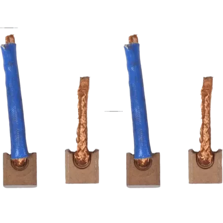 Charbon/balais de démarreur pour VALEO D7R12, D7R127, D7R13, D7R15, D7R151