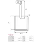 Charbon/balais de démarreur pour VALEO D13HP601, D13HP605, D13HP607, D13HP608