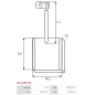 Charbon/balais de démarreur pour DELCO 8200528