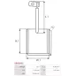 Charbon/balais de démarreur pour BOSCH 0001211012, 0001211221, 0001212402