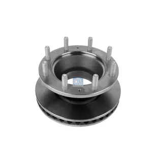 Disque de frein, D: 370 mm, 8 bores, P: 275 mm, M20 x 1,5, d: 215 mm, H: 150 mm, S: 45 mm, s: 41 mm Pour Iveco Eurocargo