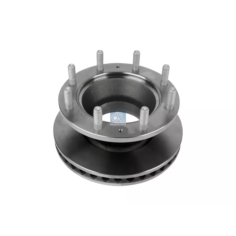 Disque de frein, D: 370 mm, 8 bores, P: 275 mm, M20 x 1,5, d: 215 mm, H: 150 mm, S: 45 mm, s: 41 mm Pour Iveco Eurocargo