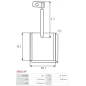 Charbon/balais de démarreur pour BOSCH 0001420008, 0001420009, 0001420010, 0001420011, 0001420012