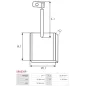 Charbon/balais de démarreur pour BOSCH 0001219012, 0001219013, 0001219014, 0001219015