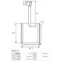 Charbon/balais de démarreur pour BOSCH 0001211024, 0001211025, 0001215001, 0001311001