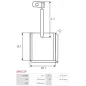 Charbon/balais de démarreur pour BOSCH 0001418016