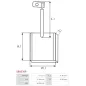 Charbon/balais de démarreur pour BOSCH 0001207001, 0001207003, 0001207005, 0001207016