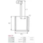 Charbon/balais de démarreur pour BOSCH 0001110024, 0001110025, 0001110026, 0001110027