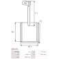 Charbon/balais de démarreur pour BOSCH 0001367004