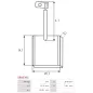 Charbon/balais de démarreur pour BOSCH 0001368019, 0001368040, 0001368078, 0001368085