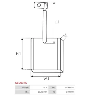 Charbon/balais de démarreur pour BOSCH 0001363101