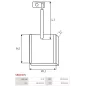 Charbon/balais de démarreur pour BOSCH 0001363101