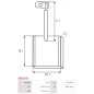 Charbon/balais de démarreur pour BOSCH 0001362312