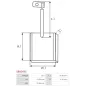 Charbon/balais de démarreur pour BOSCH 0001142001