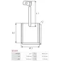 Charbon/balais de démarreur pour DELCO 3471162, 3471164, 3471165, 3471169