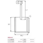 Charbon/balais de démarreur pour BOSCH UD46227SB