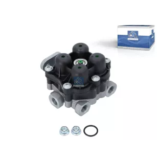 Valve de protection 4 circuits, M16 x 1,5, M22 x 1,5, max. 20 bar, Po21: 7.5 bar, Po22: 7.5 bar, Po23: 8 bar, Po24: 8 bar