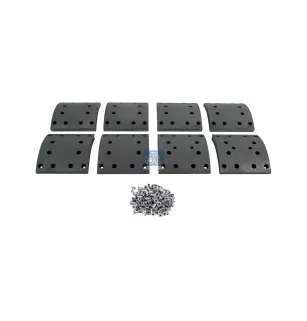 Kit de garnitures de frein à tambour, W: 180 mm, S: 23 mm Pour Iveco Trakker - 02992114 - 02996508 - 2992114 - 2996508