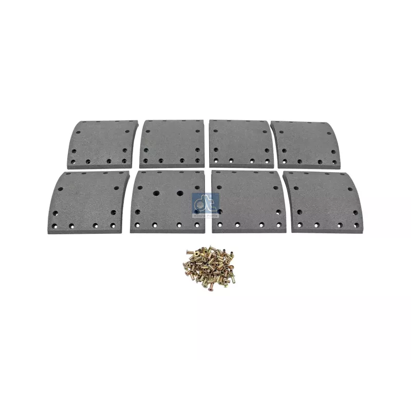 Kit de garnitures de frein à tambour, W: 177 mm, S: 18.4 mm Pour Iveco Eurocargo, EuroTech, M, P/PA, TurboStar, TurboTech
