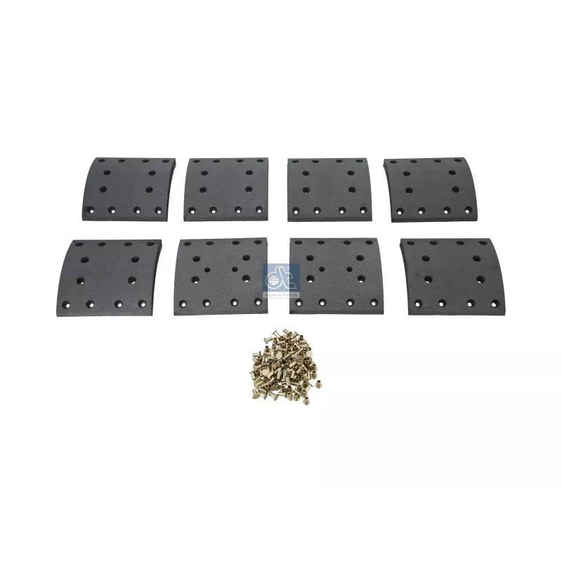 Kit de garnitures de frein à tambour, W: 200 mm, S: 21 mm Pour Iveco EuroStar, EuroTech, Trakker