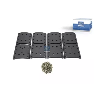 Kit de garnitures de frein à tambour, W: 200 mm, S: 21 mm Pour Iveco Trakker - 02992123 - 2992123