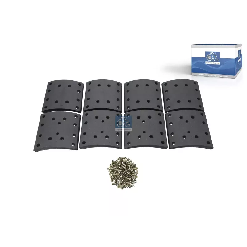 Kit de garnitures de frein à tambour, W: 200 mm, S: 21 mm Pour Iveco Trakker - 02992123 - 2992123