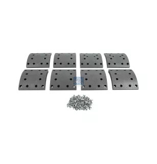 Kit de garnitures de frein à tambour, W: 180 mm, S: 22 mm Pour Iveco Trakker - 02992113 - 02996507 - 2992113 - 2996507
