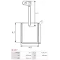 Charbon/balais de démarreur pour DELCO 00E091, 110397, 110566, 111534, 112161