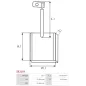 Charbon/balais de démarreur pour HITACHI 2130-2250