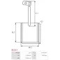 Charbon/balais de démarreur pour HITACHI 2120-3311