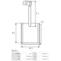 Charbon/balais de démarreur pour HITACHI S114570, S114570A, S114570B, S114570C