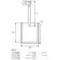 Charbon/balais de démarreur pour HITACHI S1248, S1252, S1258, S1261, S1262