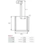 Charbon/balais de démarreur pour HITACHI S2823B, S2825