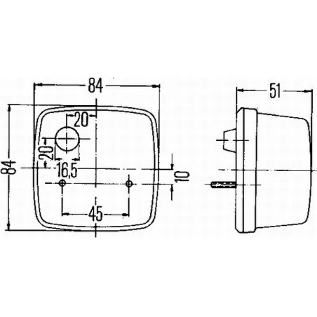 Luz trasera Hella 2SA 003 014-051