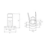 Bague collectrice d’alternateur CARGO 131814, IKA 1.2025.0, CASCO CSL15101AS, CQ CQ1070002, ELECTROLOG SRG0020, HUCO 139794