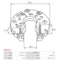 Redresseur d’alternateur CARGO 333602, IKA 1.6802.1, MOBILETRON RV-H002, ELECTROLOG REG3092, GHIBAUDI KIT156